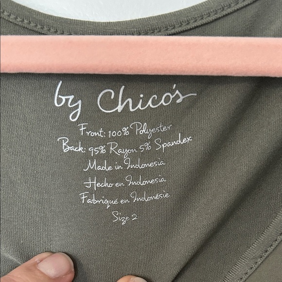 Chico's Olive Green Sleeveless Top - Picture 2 of 8